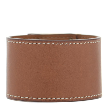 Hermes Natural Barenia Kelly Dog Cuff Fauve 2 of 7