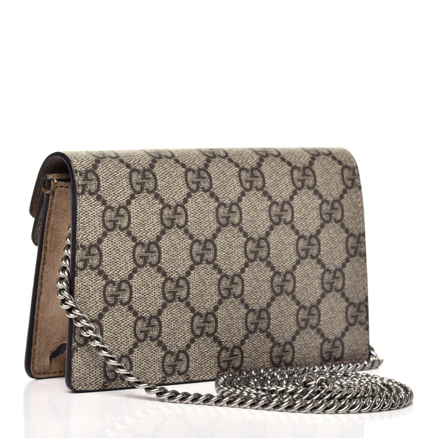 GG Supreme Monogram Super Mini Dionysus Shoulder Bag Taupe