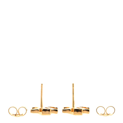 Louis Vuitton Metal Enamel LV Iconic Earrings Gold 3 of 6