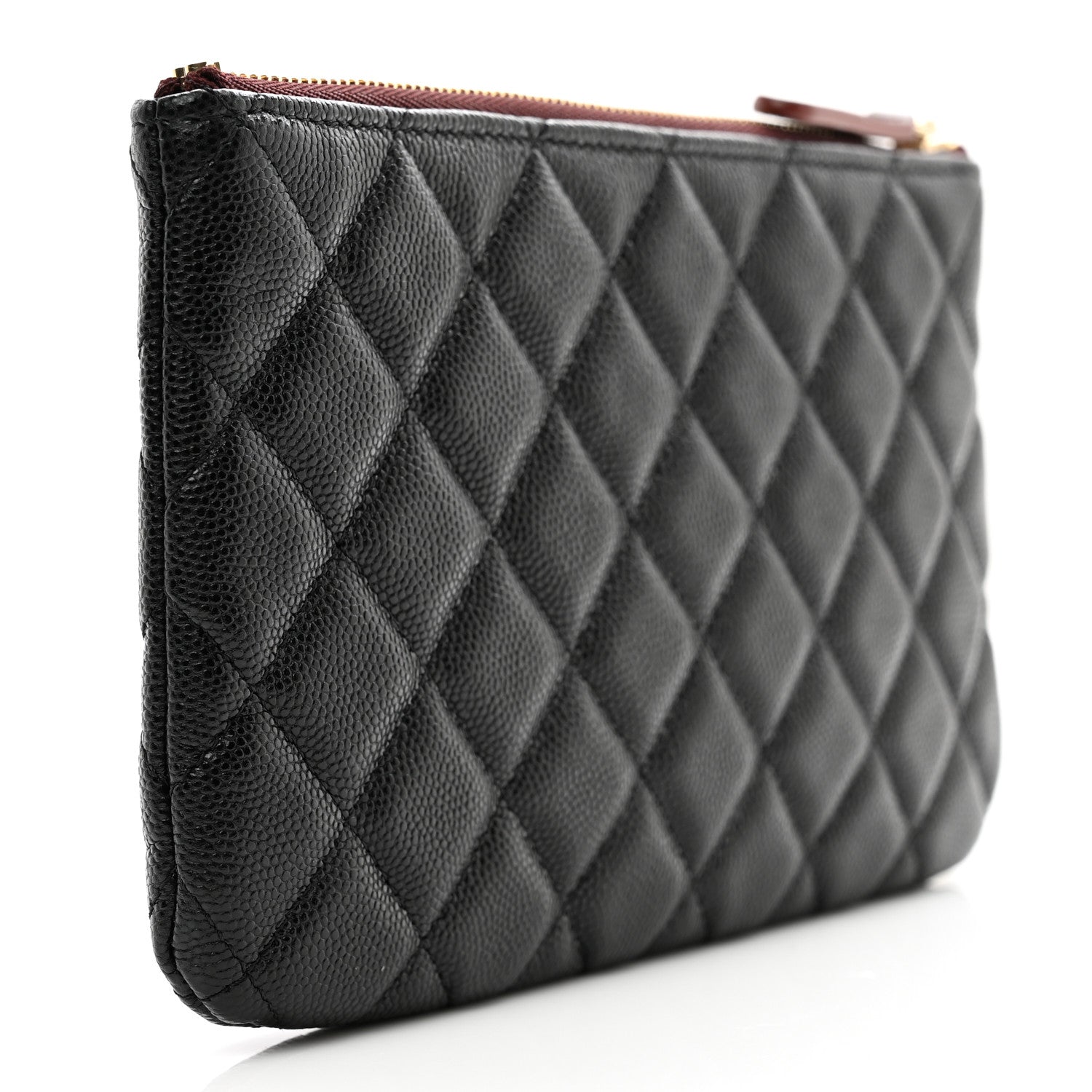 Chanel Caviar Quilted Cosmetic Case Black 3 of 8