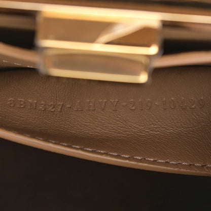 Fendi Vitello King Ceylon Shiny Nappa Woven Small Peekaboo I SEE U Satchel Sand 8 of 11