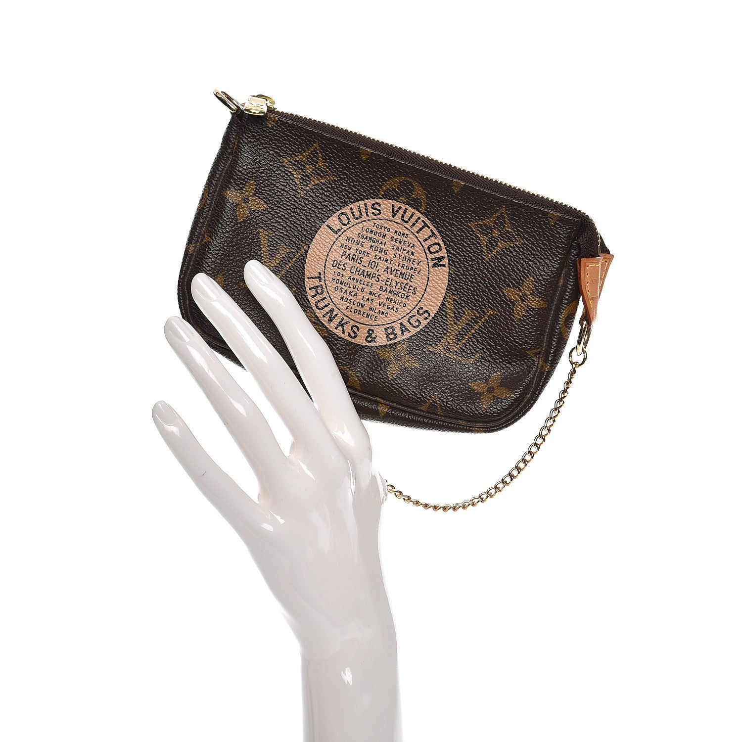 Louis Vuitton Monogram Complice Trunks and Bags Mini Pochette Accessories Beige 2 of 7