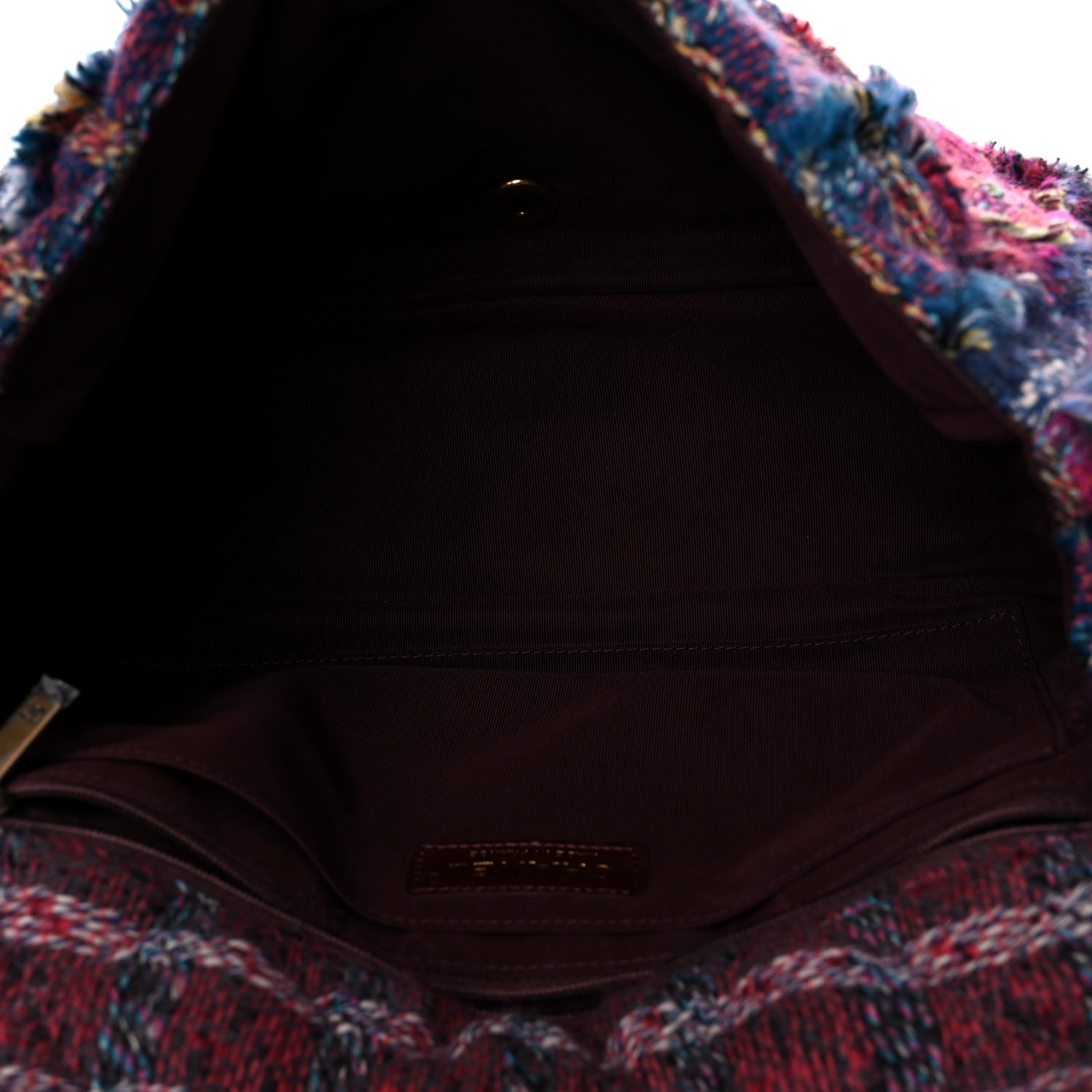 Chanel Tweed Jumbo Flap Red 5 of 9