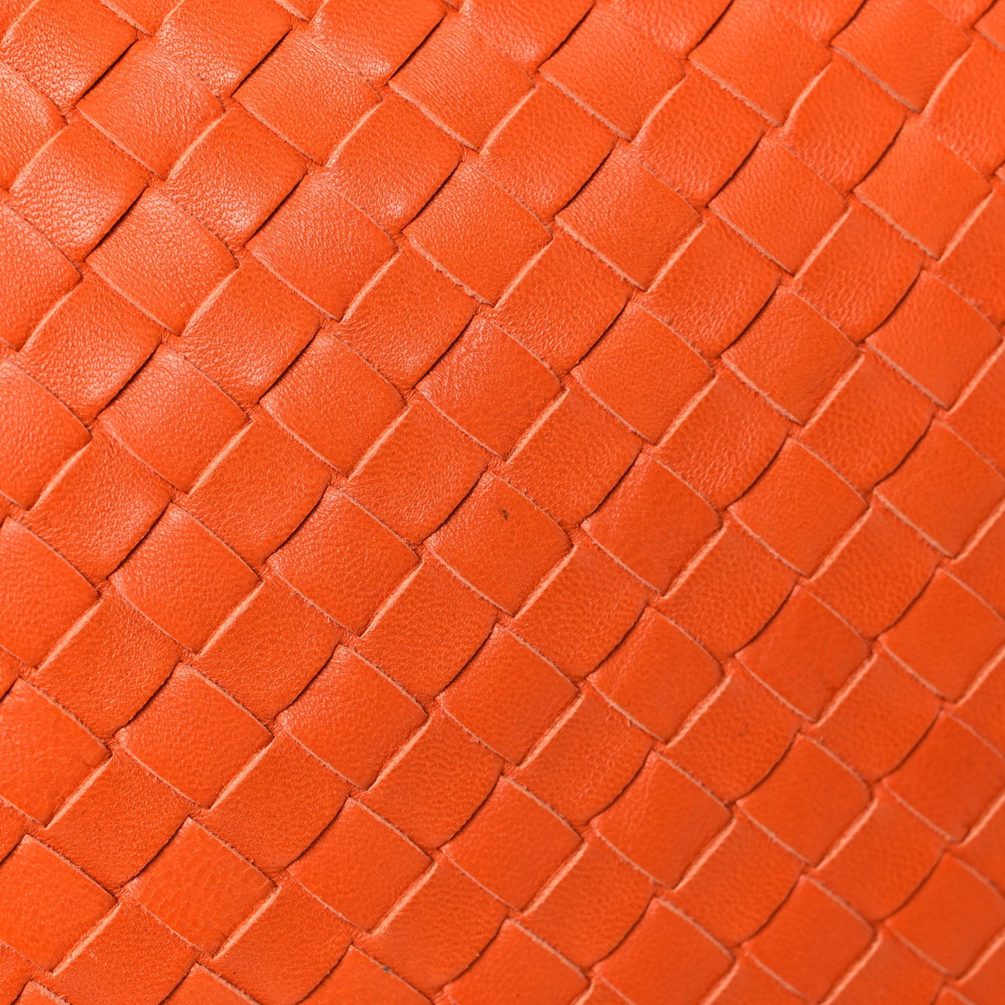 Nappa Intrecciato Large Veneta Hobo Orange