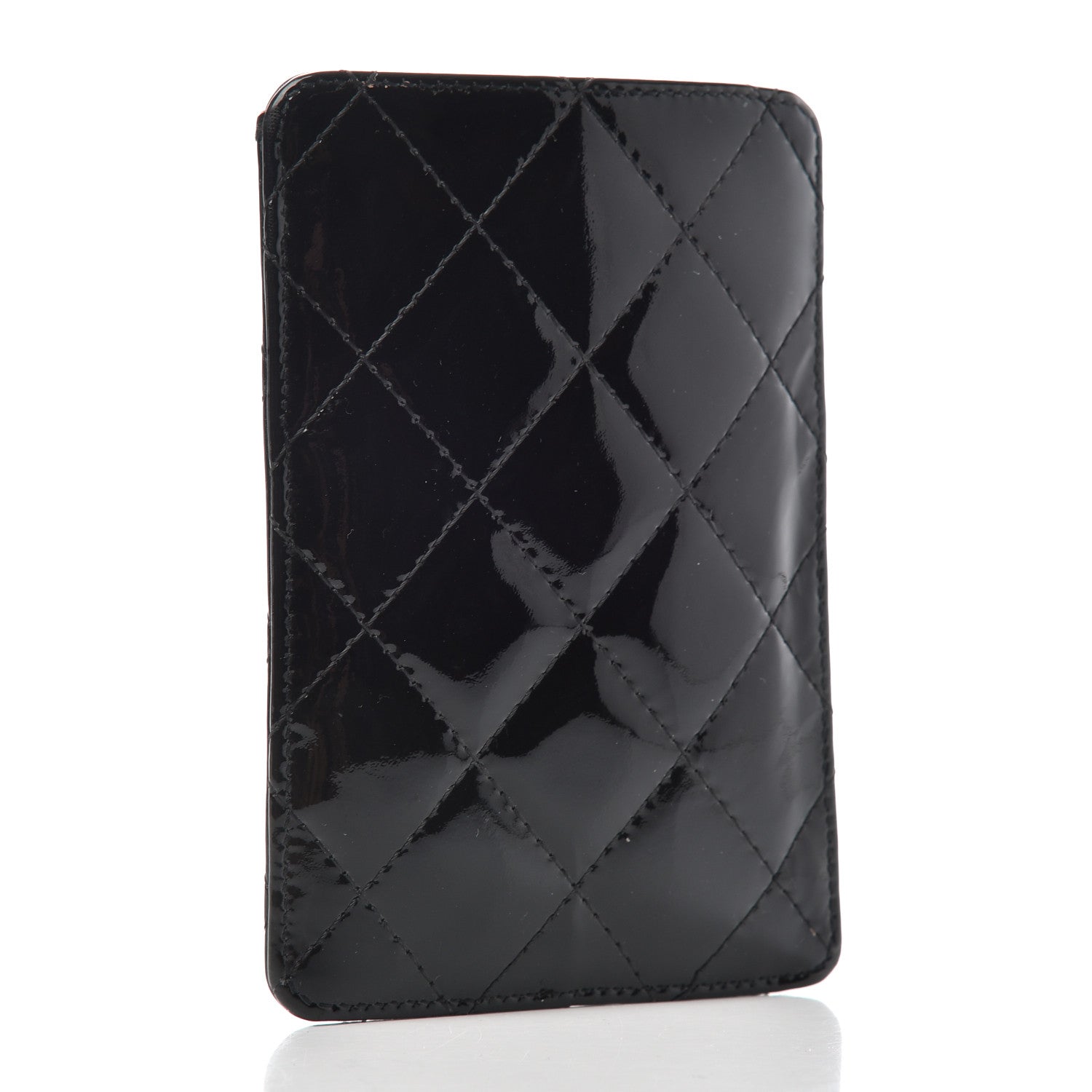Chanel Patent Quilted Brilliant iPhone Case Black 3 of 8