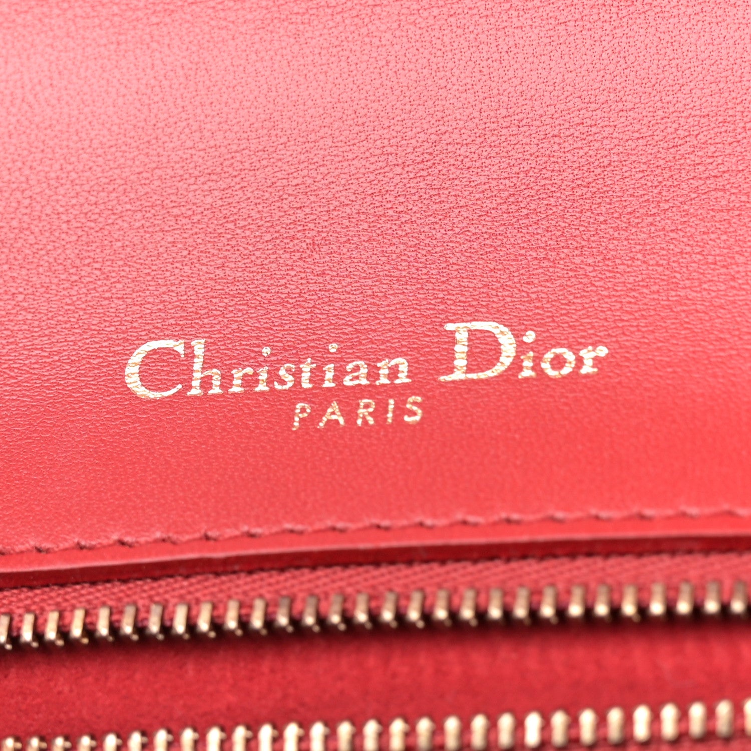 Christian Dior Calfskin Studded Medium Diorama Flap Bag Red 6 of 13