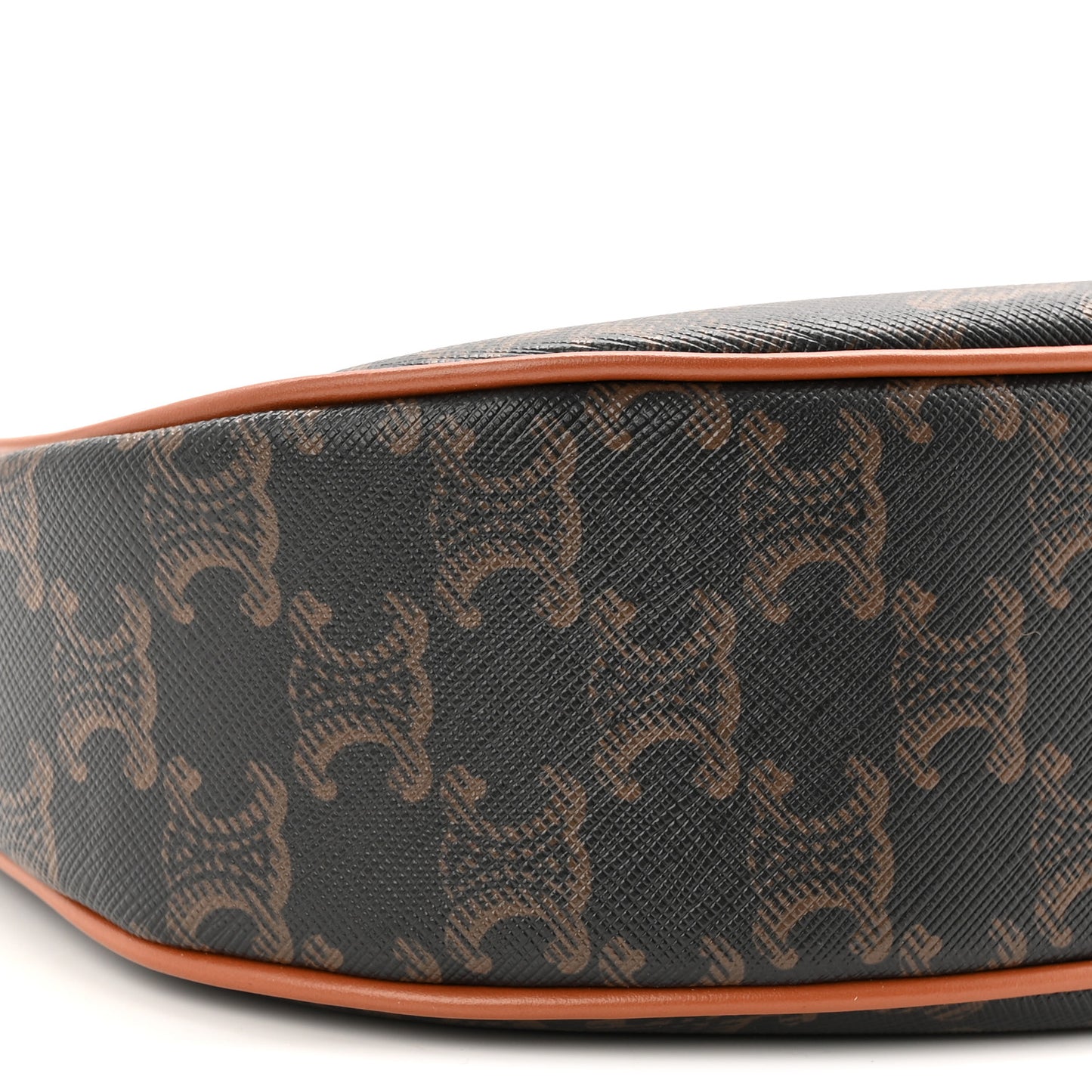 Triomphe Canvas Calfskin Ava Shoulder Bag Tan