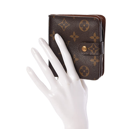 Louis Vuitton Monogram Compact Zippe Zipped Wallet 2 of 13