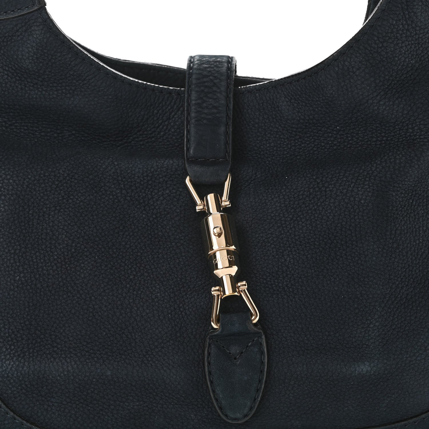 Gucci Nubuck Medium New Jackie Shoulder Bag Blue 8 of 13