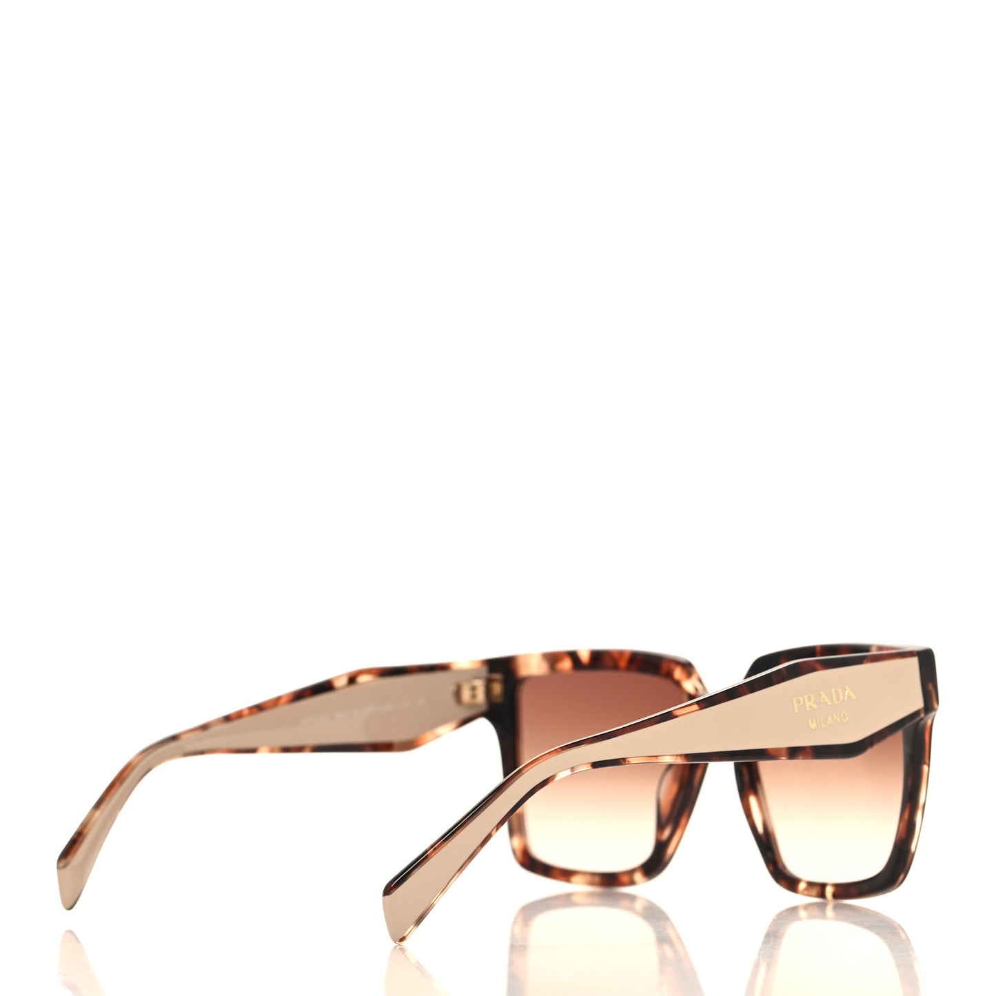 Acetate Square Sunglasses SPR 24Z Tortoiseshell Beige
