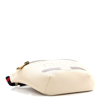 Gucci Grained Calfskin Small Logo Belt Bag White 4 of 10