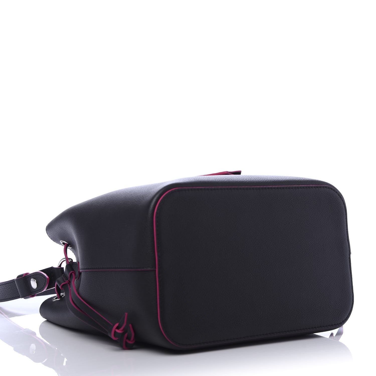 Louis Vuitton Calfskin Lockme Bucket Black 4 of 11