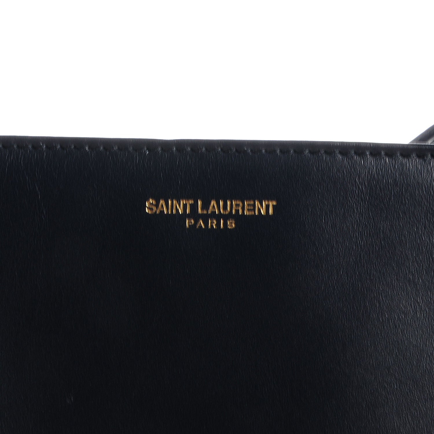 Saint Laurent Soft Calfskin Large Museum Tote Navy 5 of 8