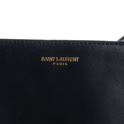 Saint Laurent Soft Calfskin Large Museum Tote Navy 5 of 8