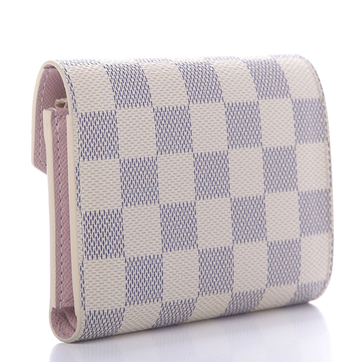Damier Azur Victorine Wallet Rose Ballerine