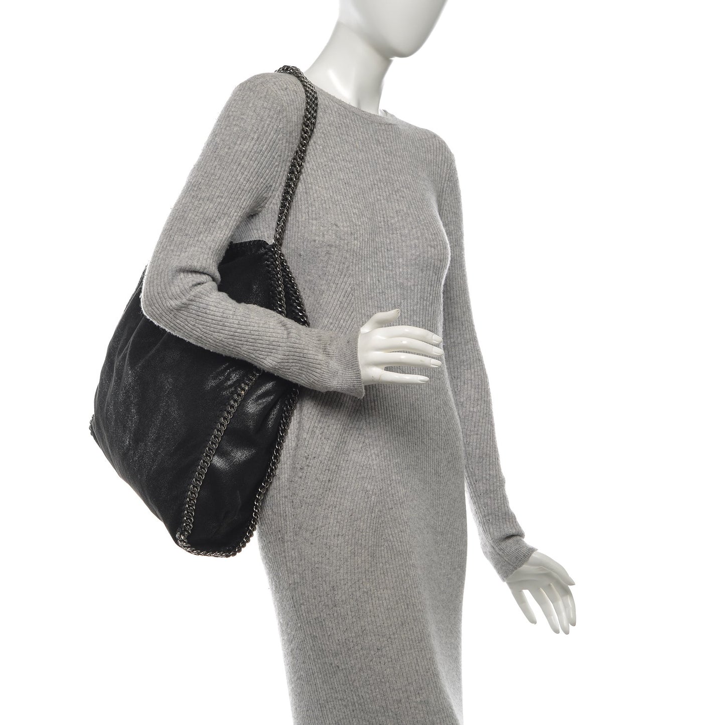 Shaggy Deer Big Falabella Tote Black