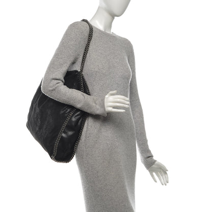 Stella McCartney Shaggy Deer Big Falabella Tote Black 2 of 7