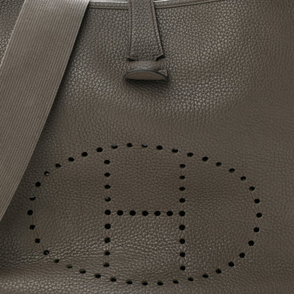 Hermes Taurillon Clemence Evelyne III GM Etain 9 of 11