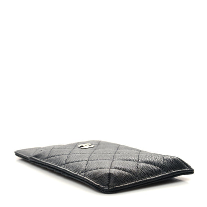 Chanel Caviar Quilted Classic Flat Wallet Pouch Black 4 of 8