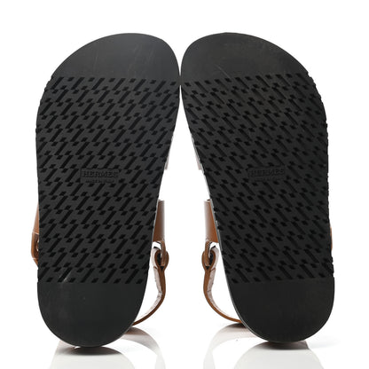 Hermes Calfskin Womens Takara Sandals 36 Gold 4 of 4