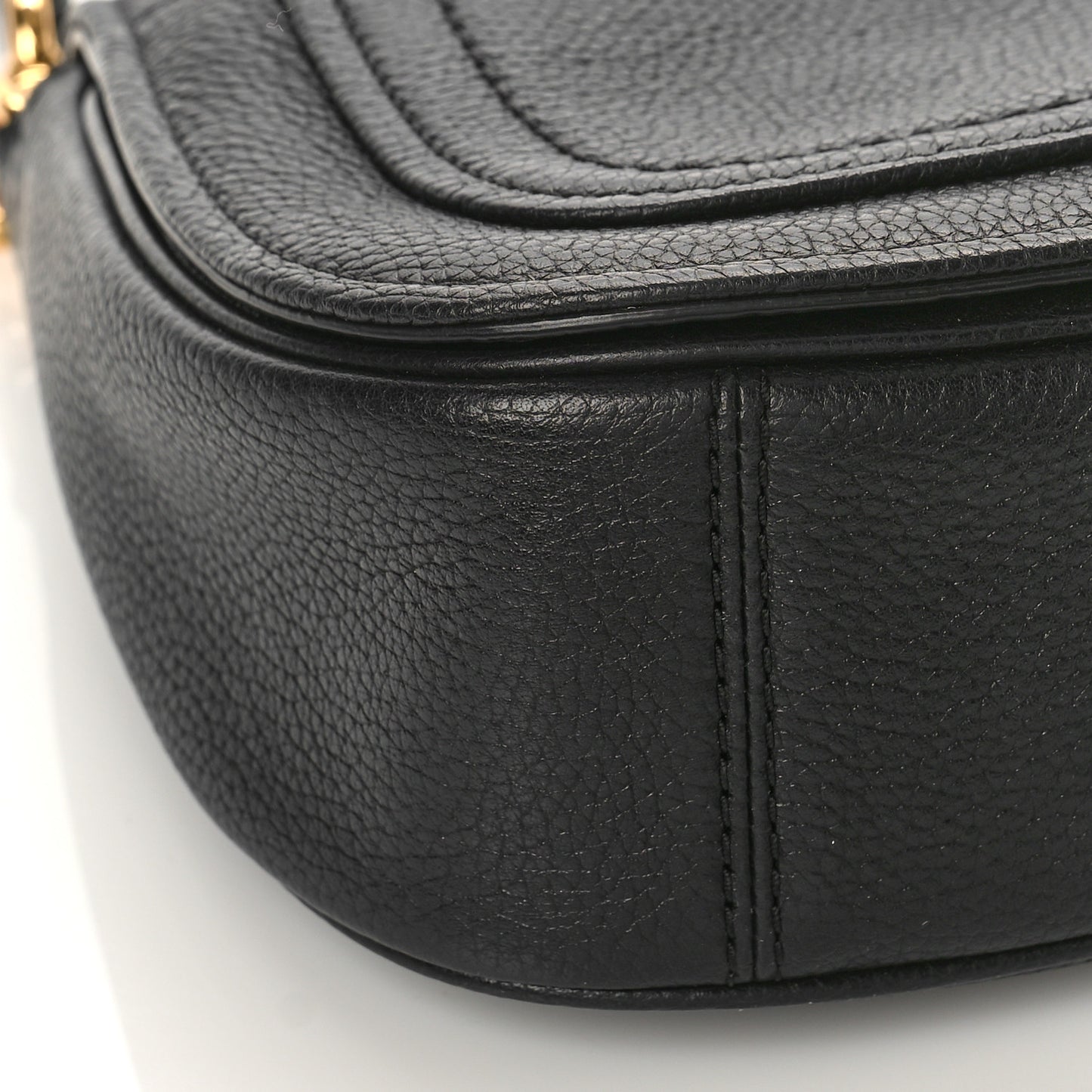 Calfskin Empire City Messenger Crossbody Black
