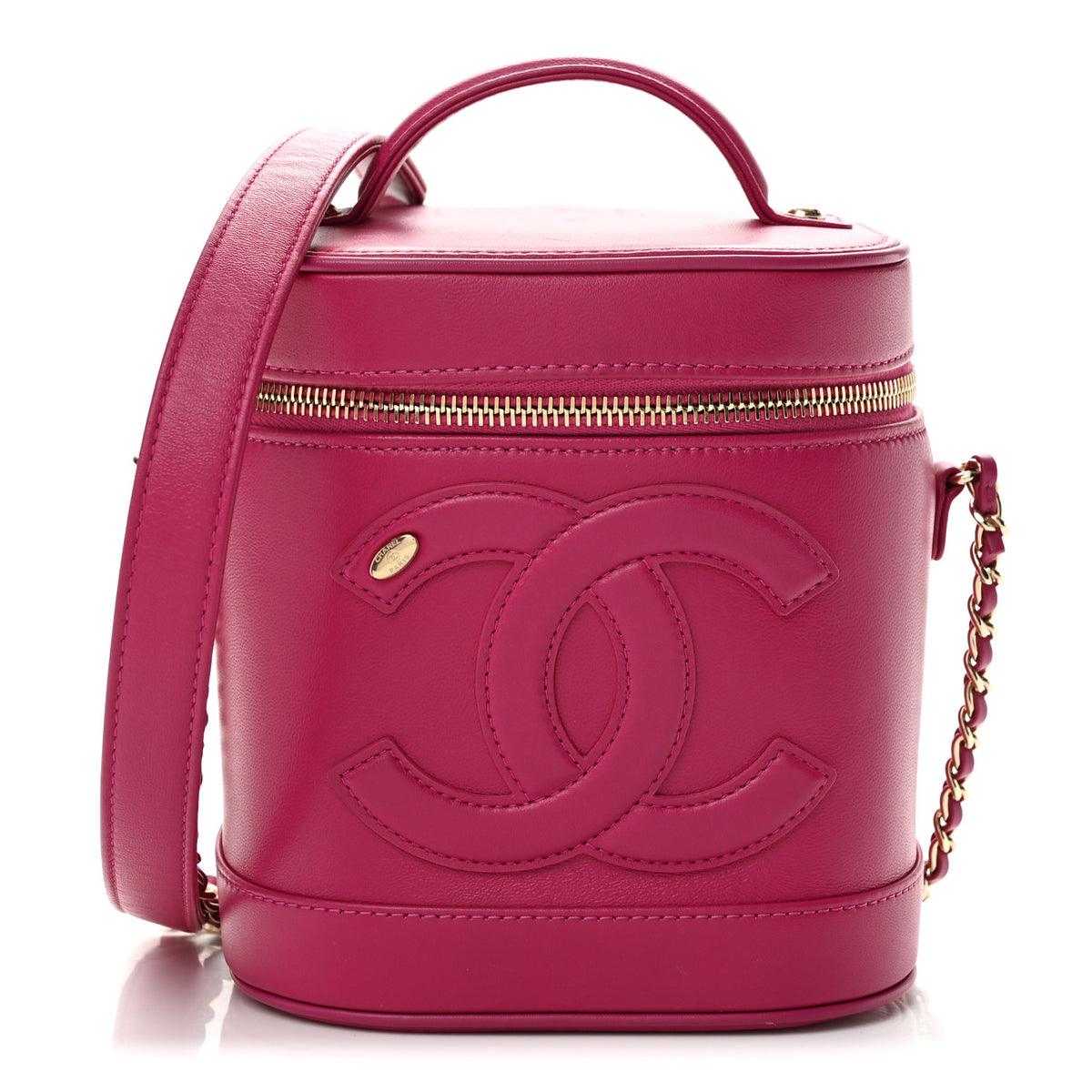 Chanel Lambskin Timeless Vanity Cosmetic Case Pink 1 of 12