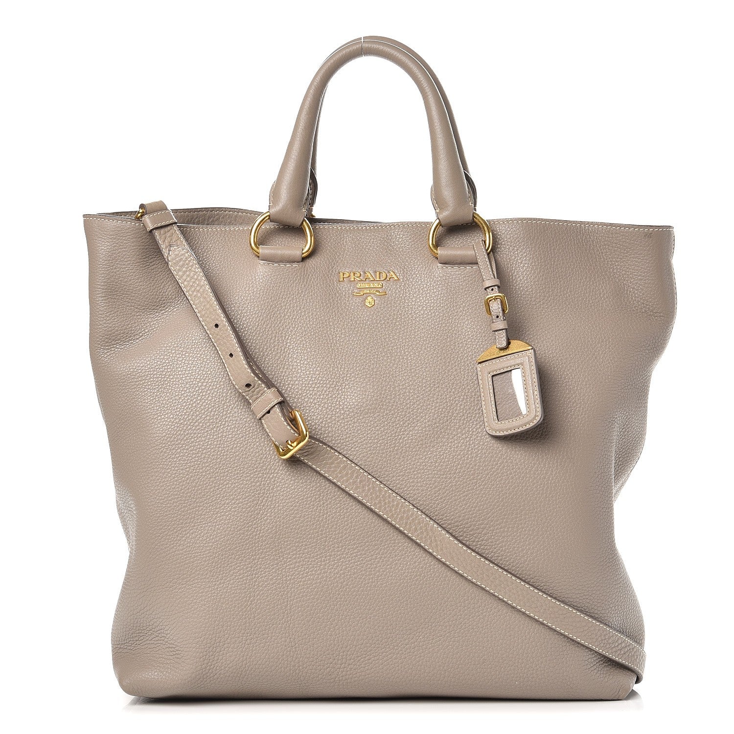 Prada Vitello Daino Tote Argilla 1 of 10