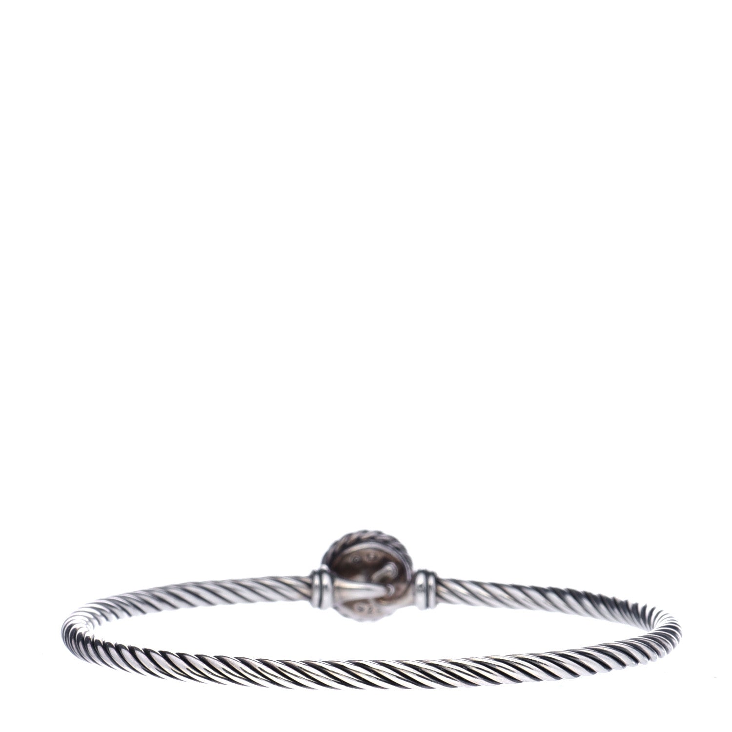 David Yurman Sterling Silver Blue Topaz 3mm Chatelaine Bracelet 3 of 6