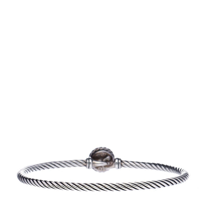David Yurman Sterling Silver Blue Topaz 3mm Chatelaine Bracelet 3 of 6