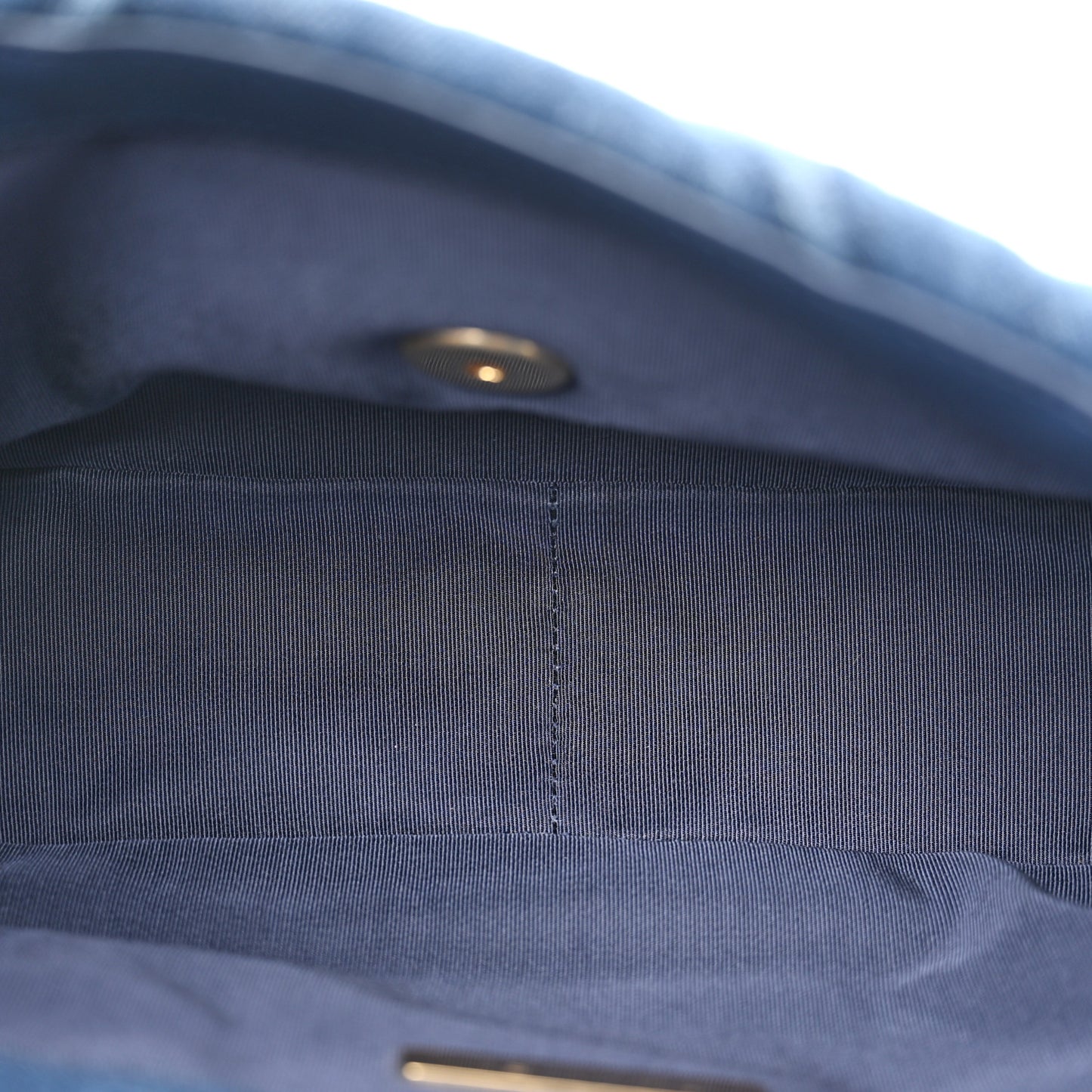 Denim Quilted Medium Chanel 19 Flap Blue