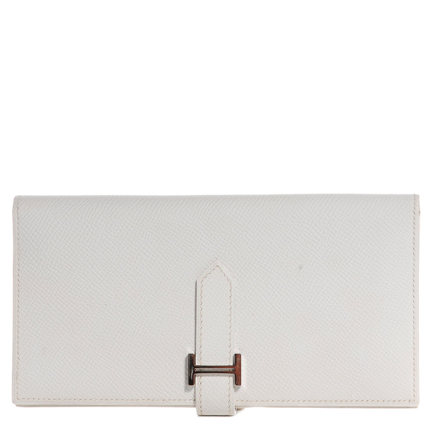 Hermes Epsom Bearn Gusset Wallet White 1 of 9