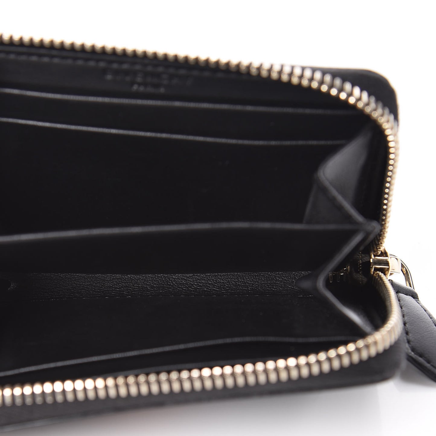 Textured Coated Canvas Iconic Bambi Print Mini Zip Wallet Black