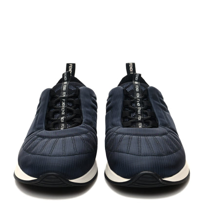Fendi Nylon Womens FFreedom Sneakers 38.5 Blue Black 2 of 8