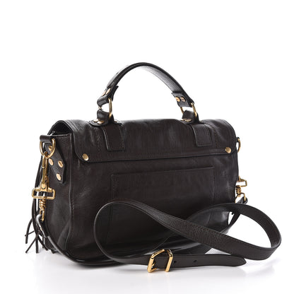 Proenza Schouler Lambskin Tiny Fringe Lux PS1 Satchel Dark Chocolate 3 of 10