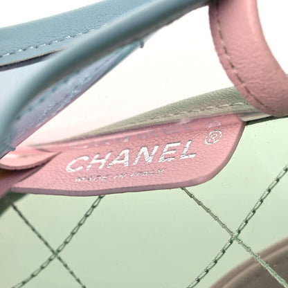Chanel Lambskin PVC Quilted Mini Coco Splash Flap Blue Green 6 of 9