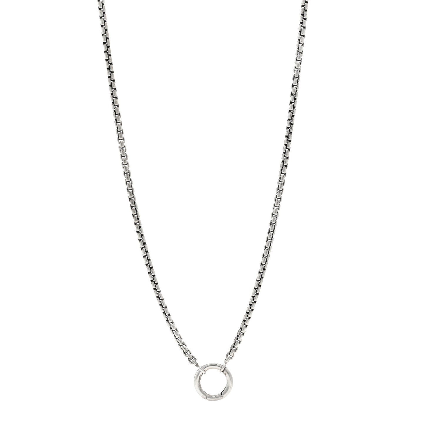 Sterling Silver 2.7mm Smooth Amulet Vehicle Box Chain Necklace