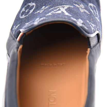 Louis Vuitton Denim Monogram Tempo Sneakers 36 Blue 7 of 9