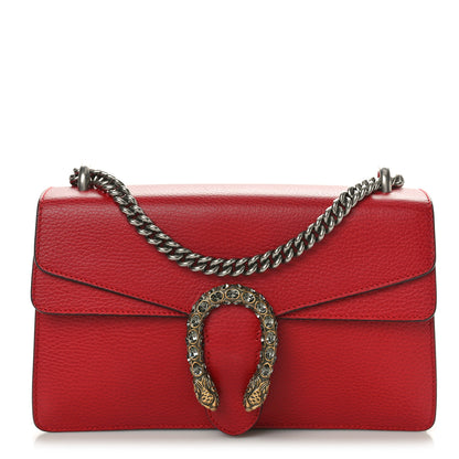 Gucci Dollar Calfskin Swarovski Crystal Small Dionysus Shoulder Bag Hibiscus Red 1 of 10