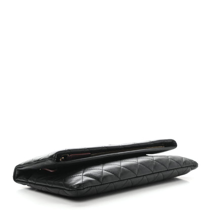 Chanel Lambskin Quilted CC Beauty Clutch Black 4 of 9