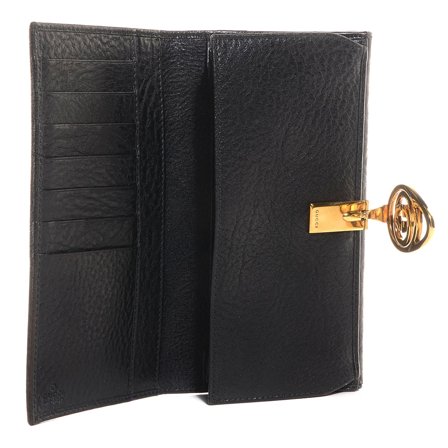 Monogram Interlocking GG Continental Wallet Black