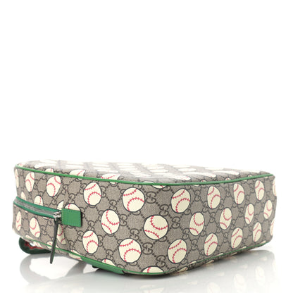 Gucci GG Supreme Monogram Baseballs Web Childrens Backpack Green 4 of 10