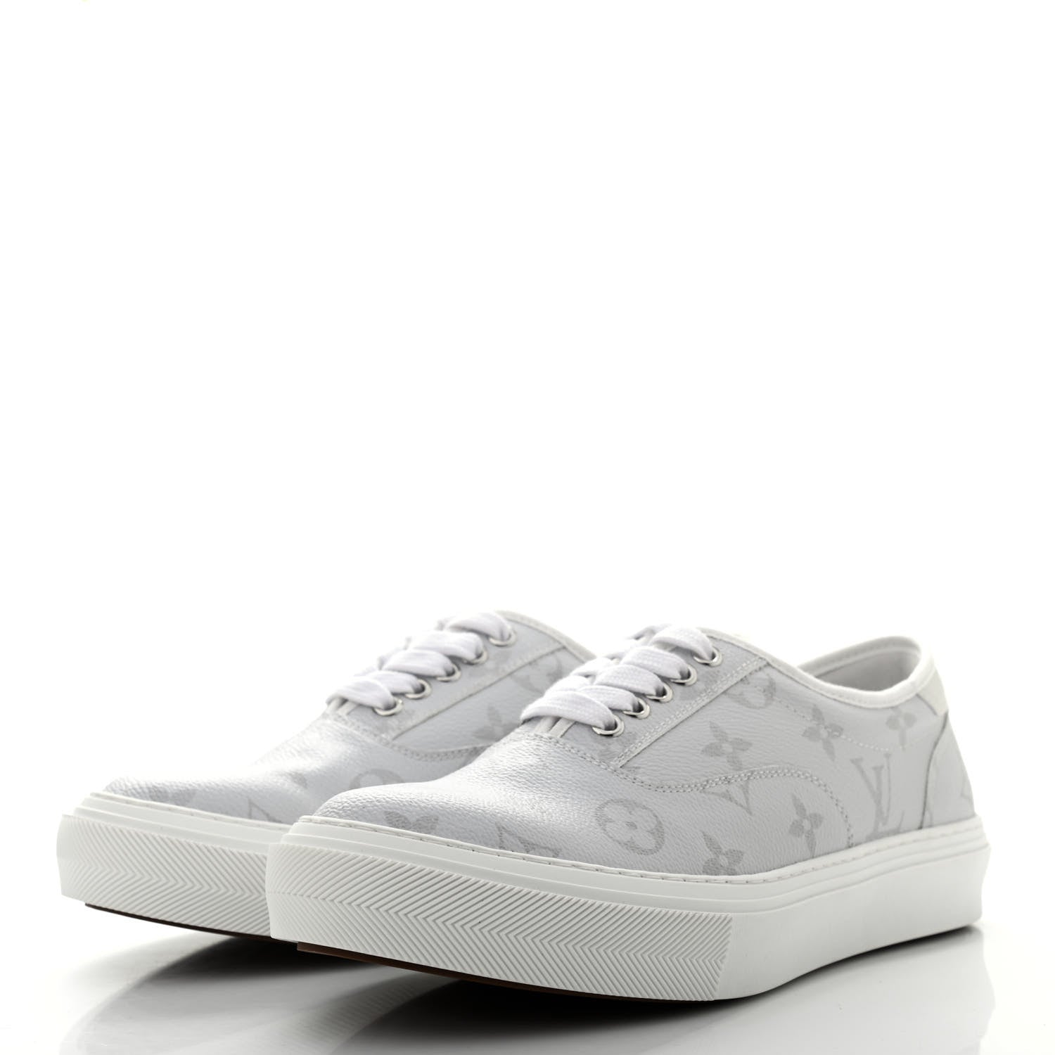 Louis Vuitton Monogram Trocadero Sneakers 5.5 White 3 of 9