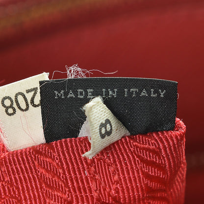 Prada Saffiano Large Galleria Double Zip Tote Fuoco 7 of 8