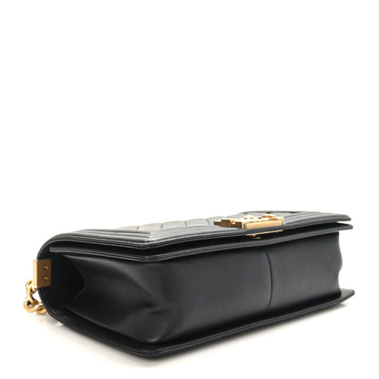 Chanel Calfskin Quilted Medium Boy Flap Black 4 of 9