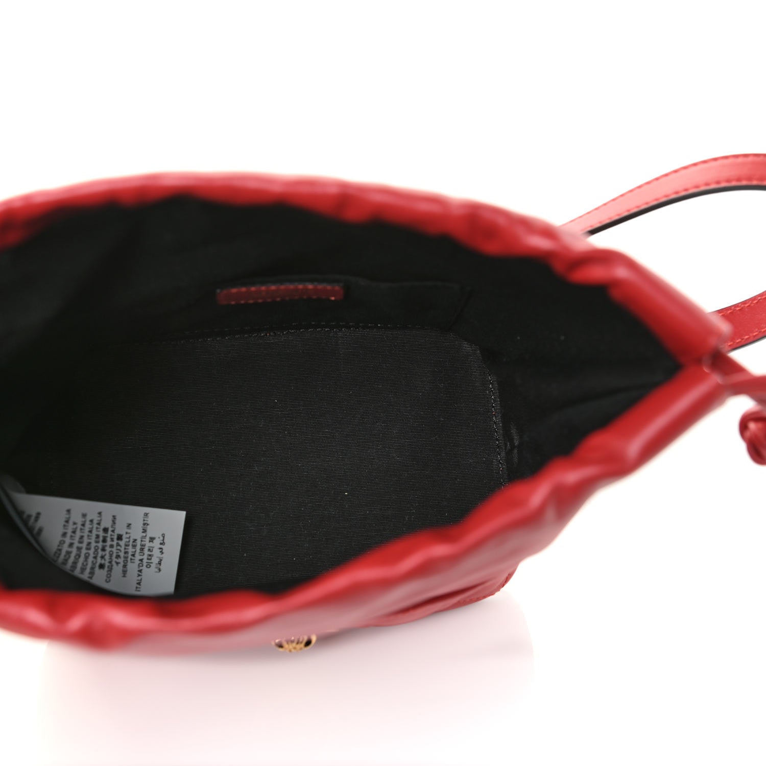 Versace Nappa Quilted Medusa Bucket Bag Red 7 of 11