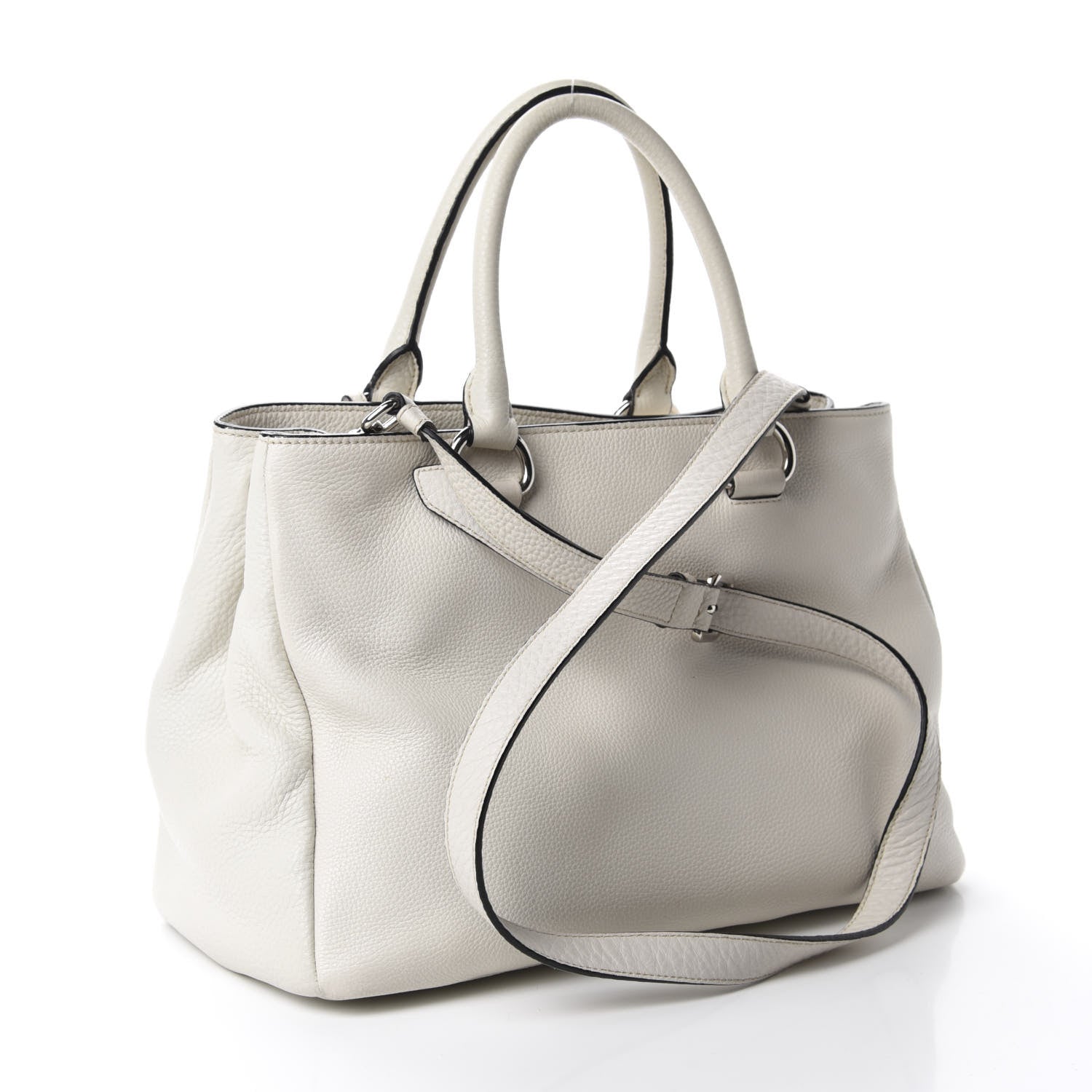 Prada Vitello Daino Tote Talco 4 of 13