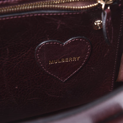Mulberry Natural Leather Cara Delevigne Convertible Satchel Oxblood 7 of 10