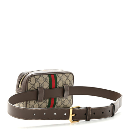 Gucci GG Supreme Monogram Web Small Ophidia Belt Bag 95 38 Dark Brown 3 of 12