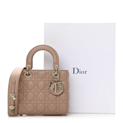 Christian Dior Lambskin Cannage Small My ABCDior Lady Dior Taupe 10 of 10