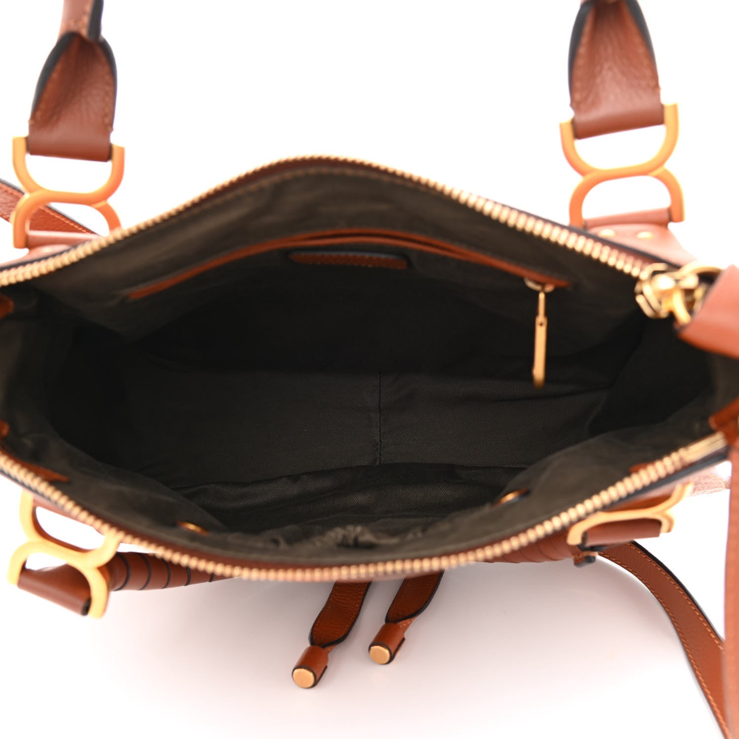 Chloe Calfskin Medium Marcie Satchel Tan 5 of 9
